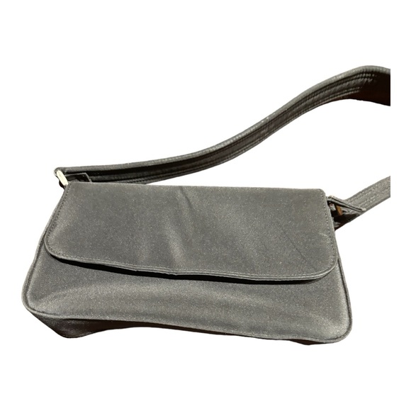 Women's Black Mini Rectangular Flap Shoulder Bag - Picture 4 of 12